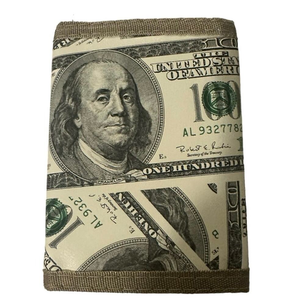 Money print wallet cool gifts trendy fresh look NWOT